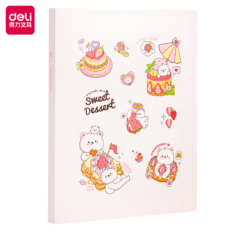 Deli Display Book / Document Holder / Map Dokumen A4 30 40 60 Slot Kartun PQ31X