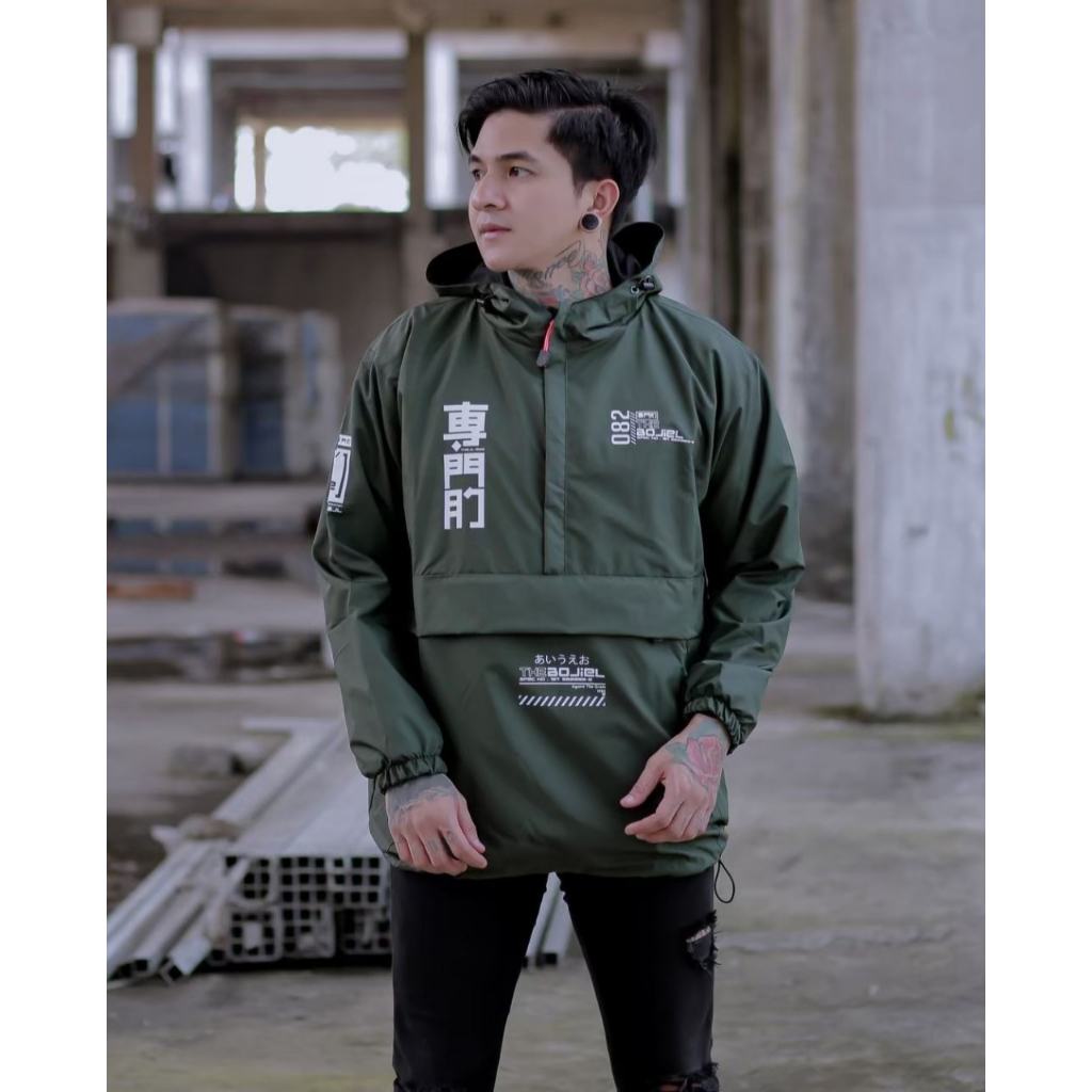 Jaket Cagoule Pria Bahan Taslan ZN Premium Jaket Pria Keren