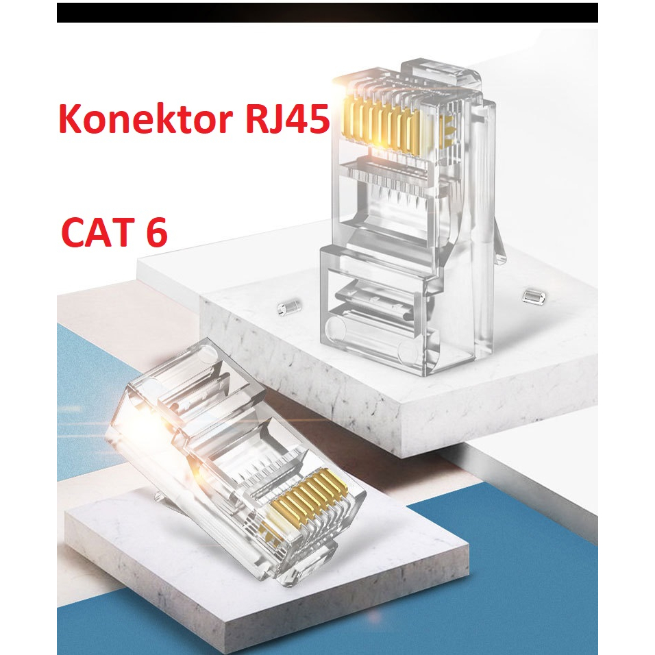 Konekor Connector kABEL LAN RJ45 Cat 6 Cat6 Modular Plug Ethernet