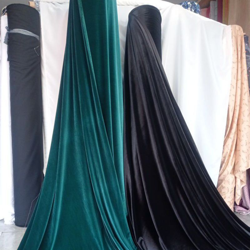Kain Velvet Bludru Martin Kualitas Premium Harga Setengah Meter
