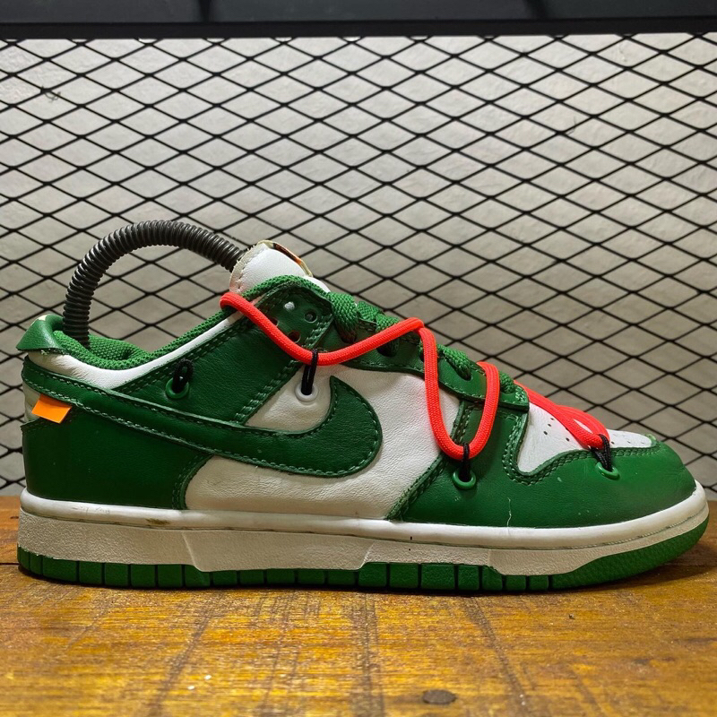 Sb dunk low x off whte pink green , 37,5/23,5 cm (second original)