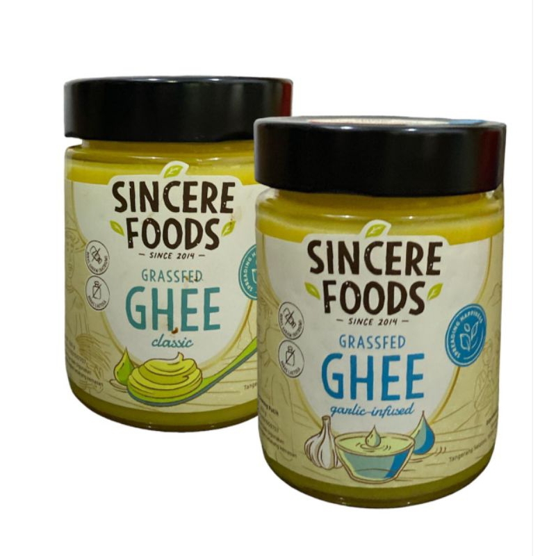 Sincere Foods Grassfed Ghee Garlic Dan Classic 250ml