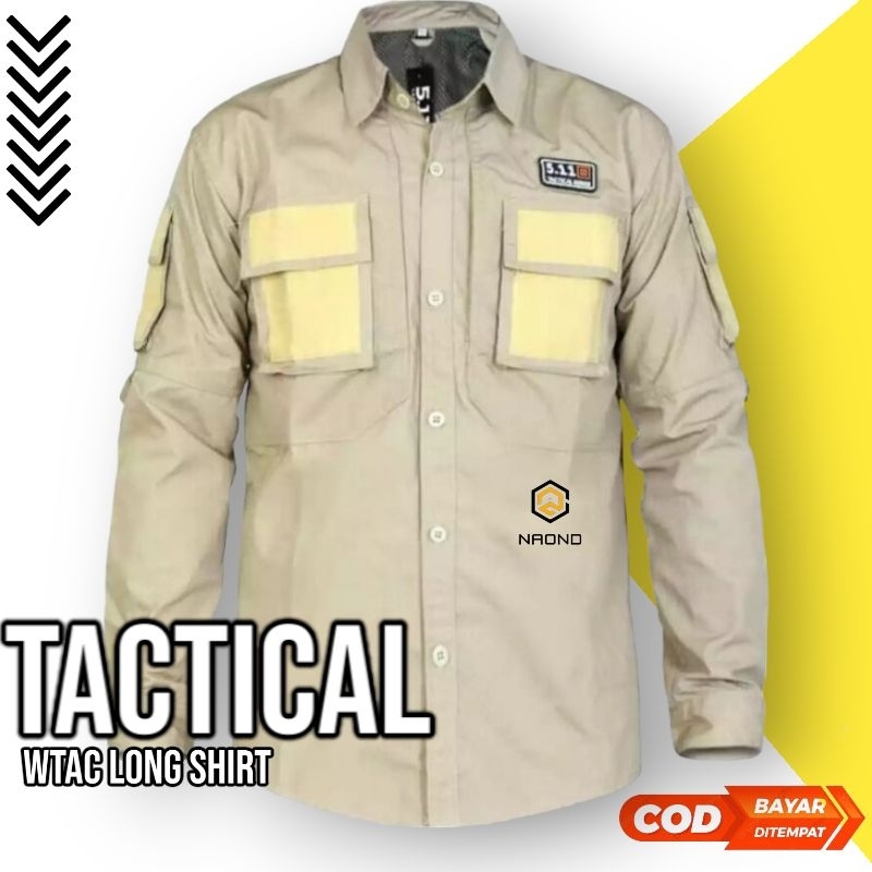 Kemeja Tactical 5.11 Panjang - Best Seller - Tangan Panjang Lapangan Taktikal PDL Taktis