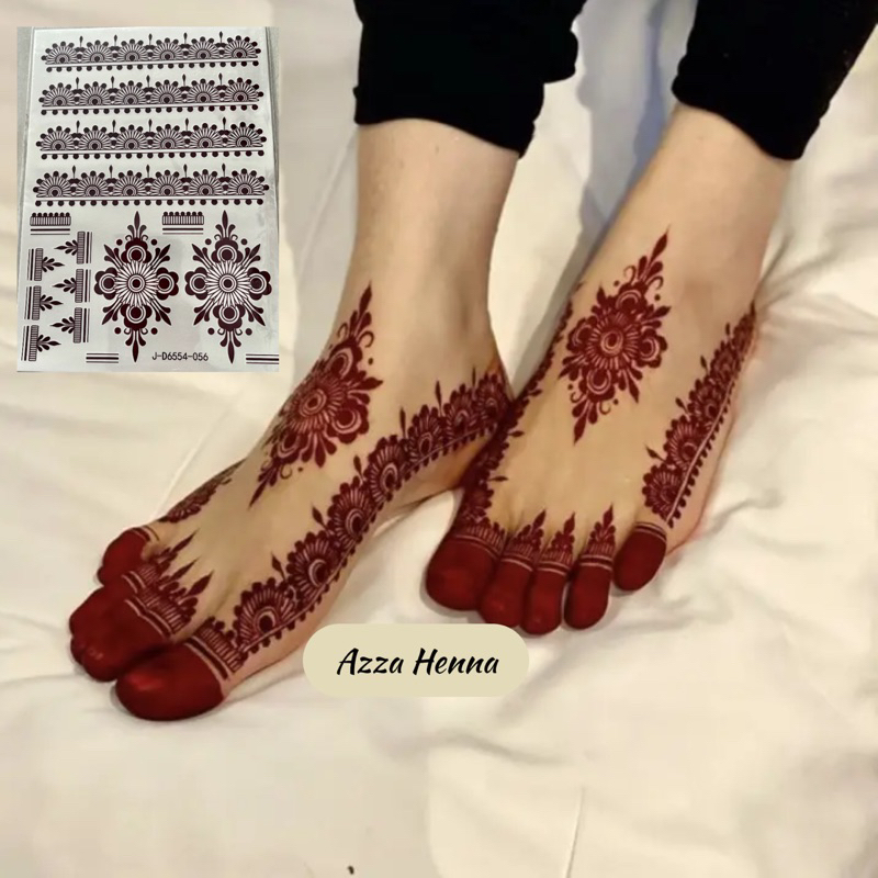 Henna instan Kaki warna Maroon limited edition