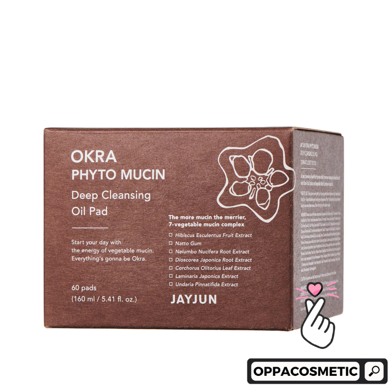 [JAYJUN] Okra Phyto Mucin Deep Hydrogel Facial Patch 30EA | Cleansing Oil Pad 60 PADS