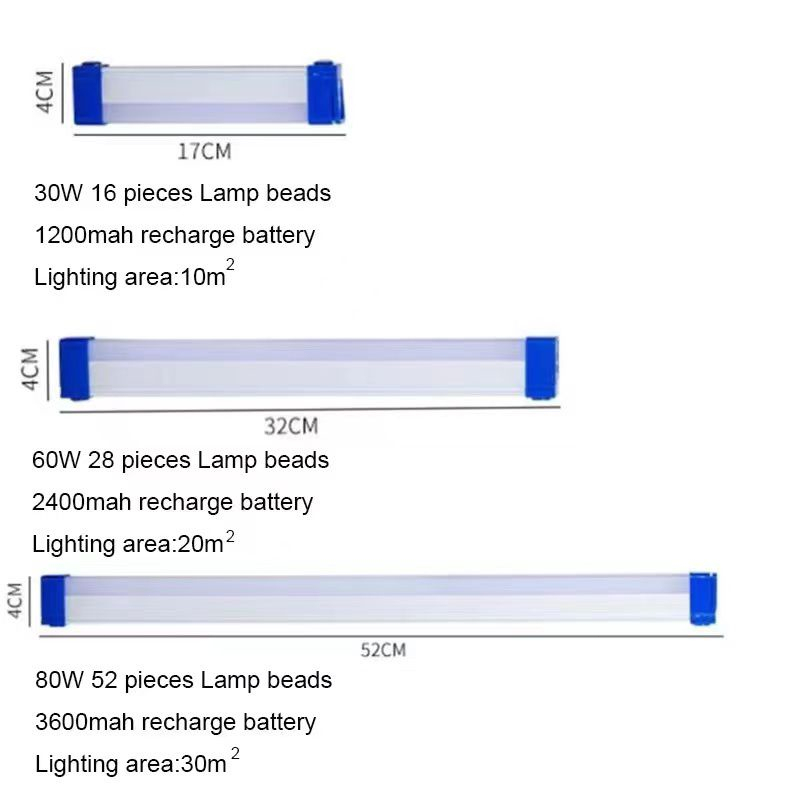 【COD】Lampu Neon Led Panjang T7 Usb Bolam Let Portable Emergency Lamp Darurat Mati Lampu Lid Terang Untuk Kemping Outdoor Dan Belajar Sistem Cas Bisa Pakai Powerbank