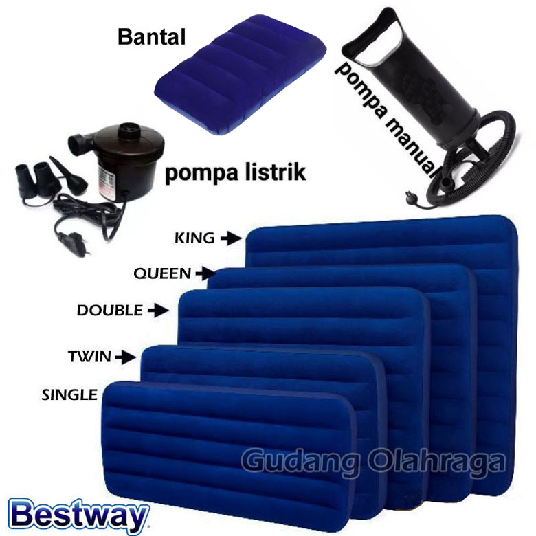 Bestway 67002 Kasur Angin Double [191cm x 137cm x 22cm] / Kasur Tiup