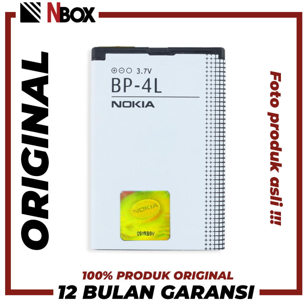 [GARANSI 100% ORIGINAL] Baterai  Nokia N97 / E3 / E71 / E72 / E75 / E90 Communicator / N810 / BP 4L 