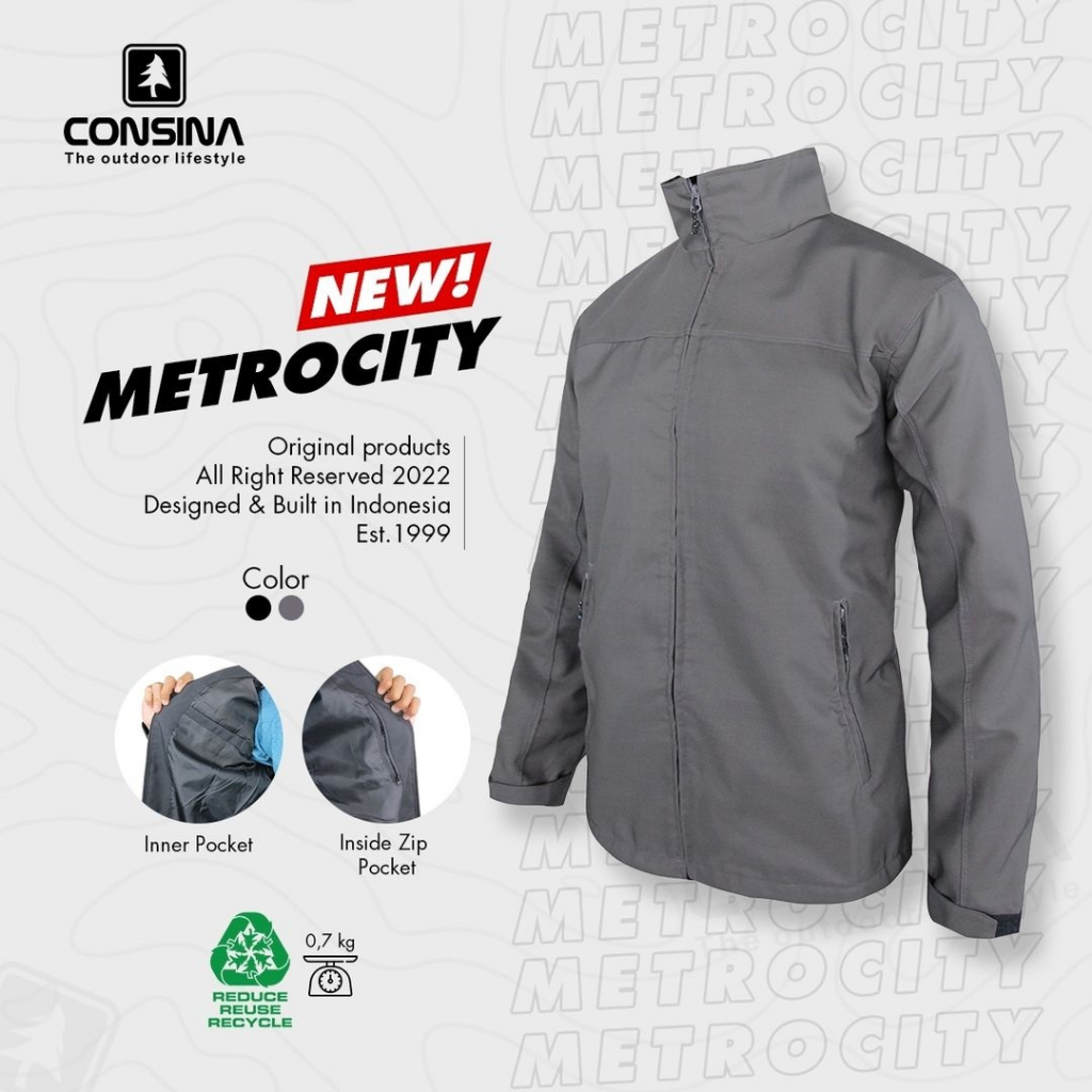 JAKET METROCITY CONSINA JAKET HARIAN - JAKET CEWEK - JAKEK COWOK