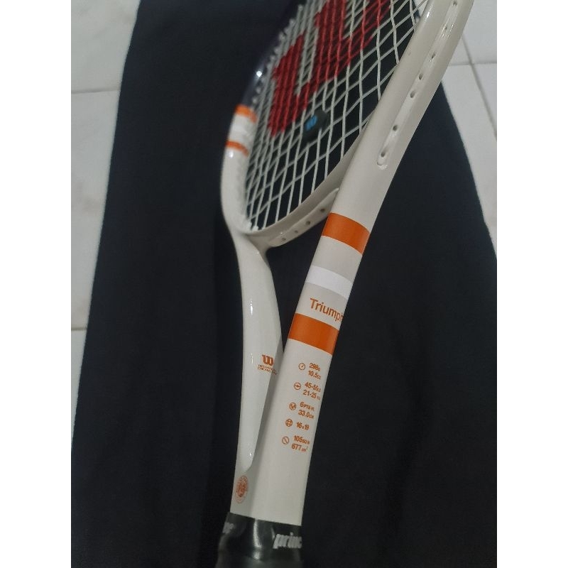 DIJUAL Second Raket Tennis Wilson Triumph - ORIGINAL (Rolland Garos)