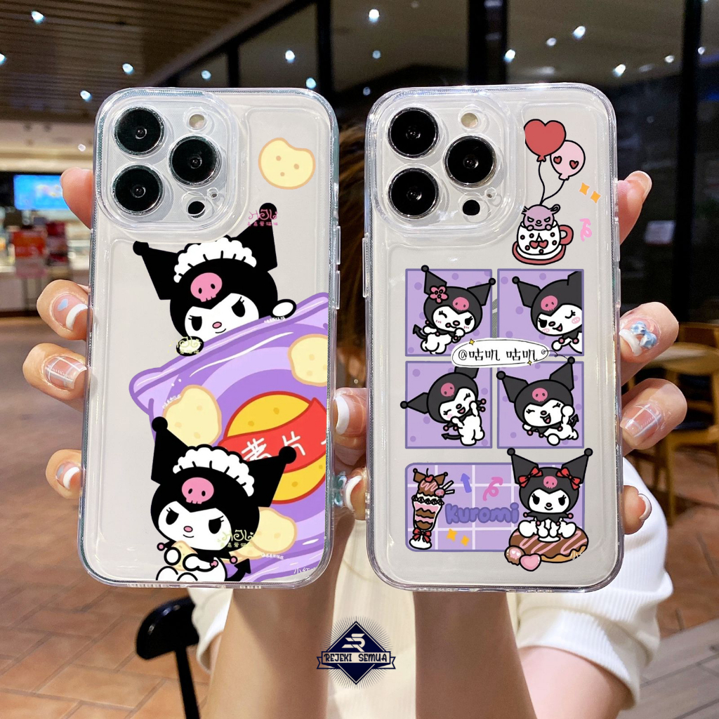 CUSTOM CASE SOFTCASE SILIKON CLEAR BENING KUROMI CUSTOM CASE REDMI 6A 8 8A PRO 9 9A 9C 10A NOTE 8 9 