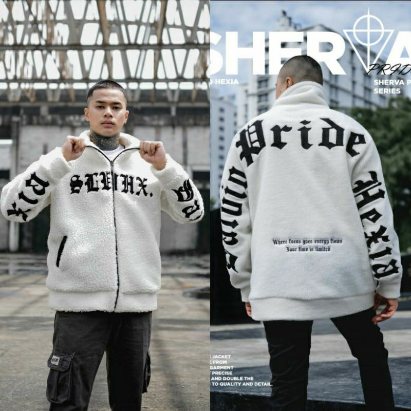 Sherpa - Jaket sherpa salviohexia