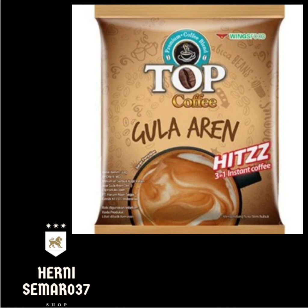 

kopi top coffe gula aren hitzz 3-1 instan coffee 22 gram