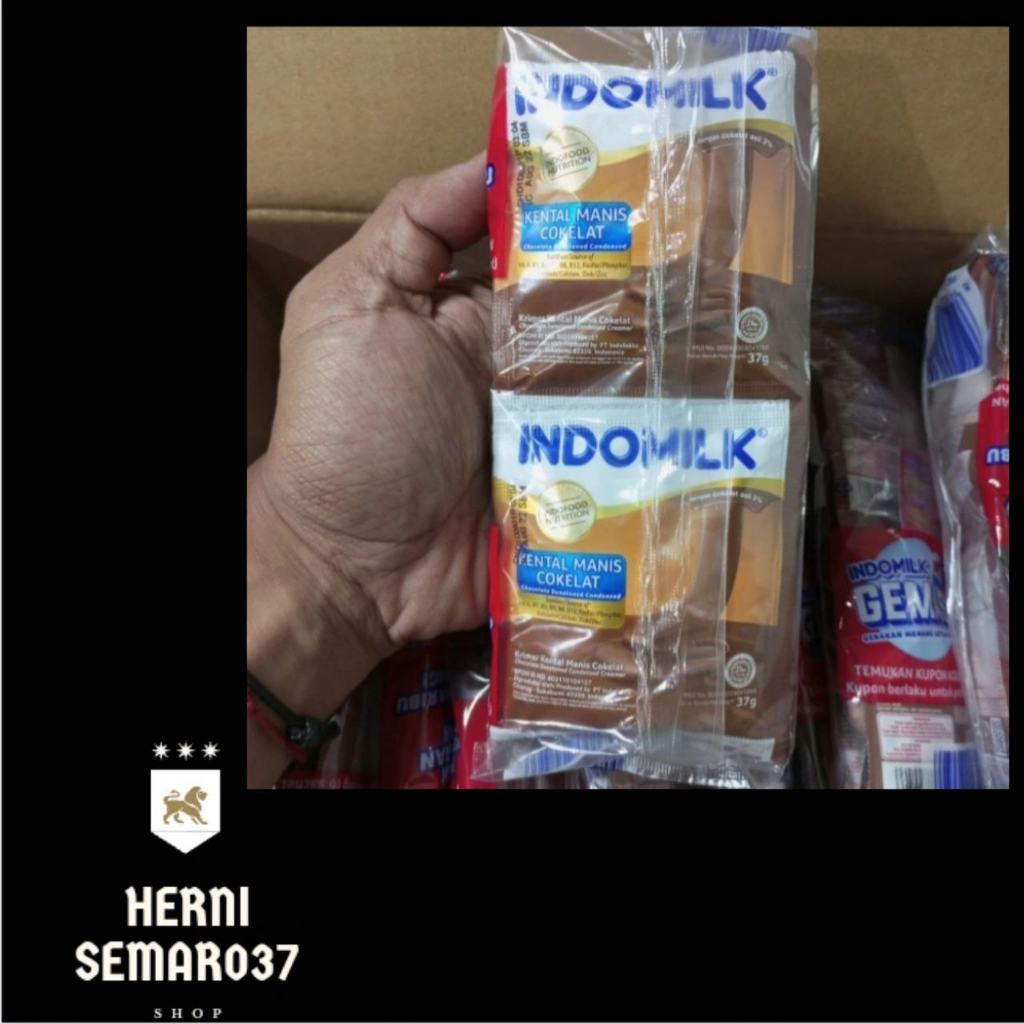 

susu kental indomilk rasa coklat 37 gram eceran