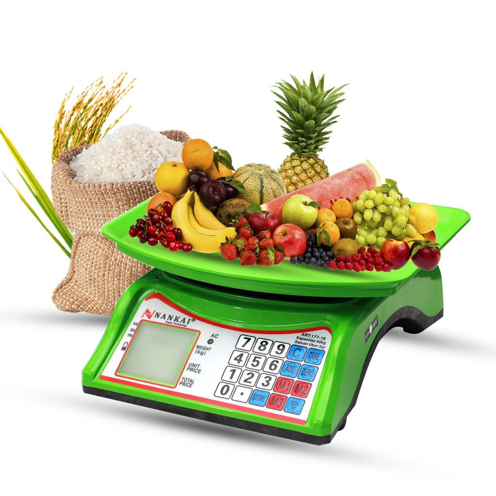 TERLARIS - Timbangan Duduk Digital Murah Timbangan Buah 40KG/ Digital Computing Scale 40kg Double Display Timbangan 40Kg NANKAI Timbangan Buah Laudry Sayur 40 Kg Original paling laris !!