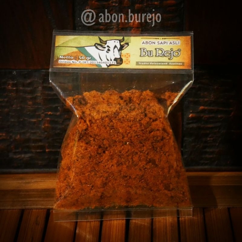 

Abon Sapi Asli "Bu Rejo" - Original 50gr