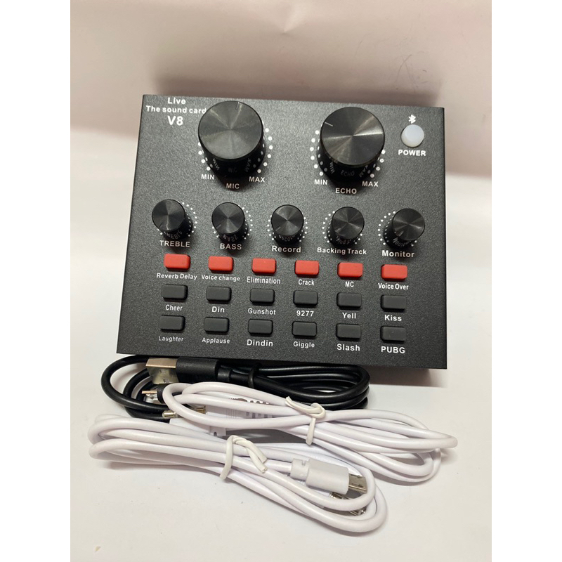 MIXIO Sound card V8 Mixer SoundCard V8 MIXER Audio USB External Soundcard