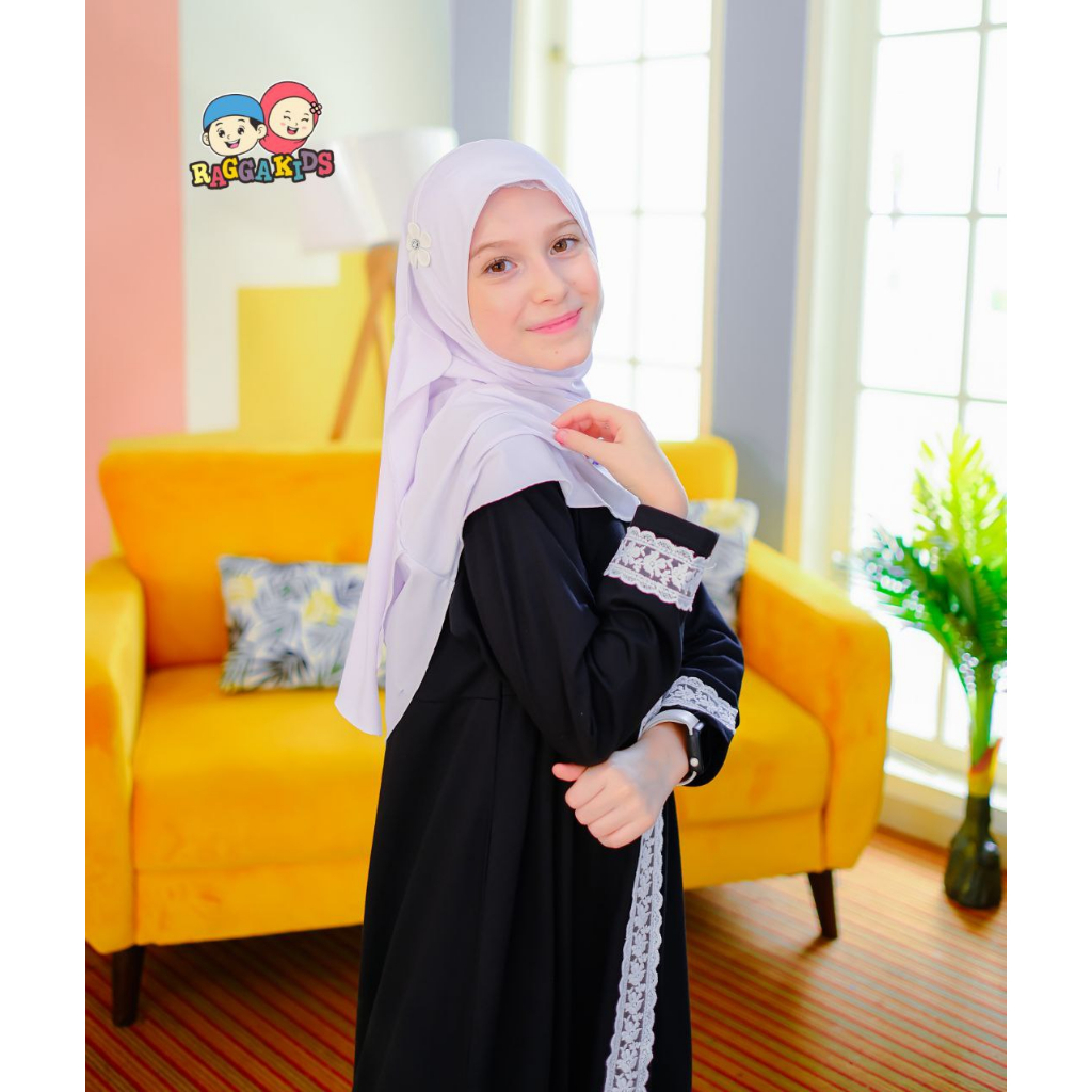 Raggakids Gamis Anak Hitam RG63