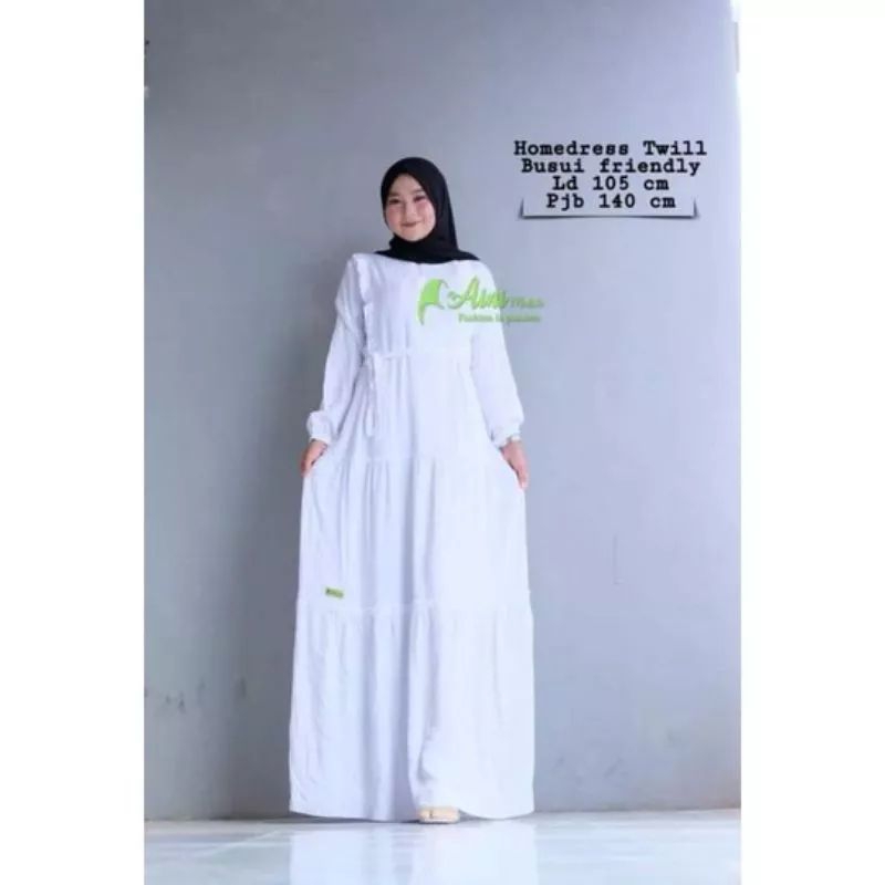 Homedres twill by Aini modiste//gamis ORI//gamis simple//gamis murah