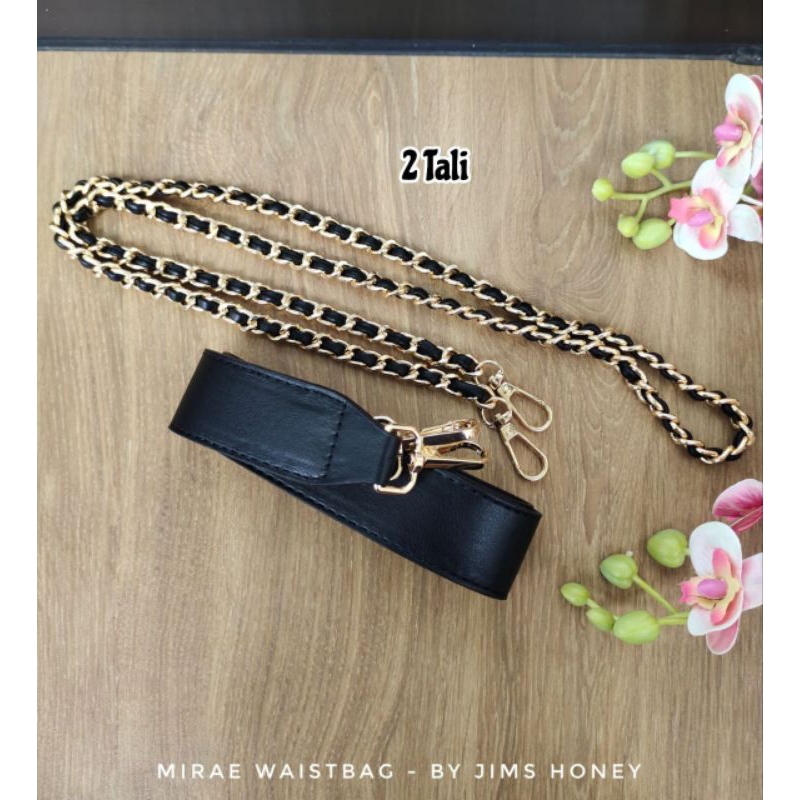 MIRAE WAISTBAG JIMSHONEY tas pinggang wanita motif zigzag