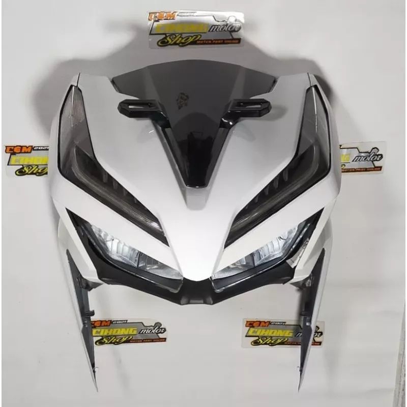 Body full body depan tengah Honda Vario new 125 150 2018 2021 putih mutiara new