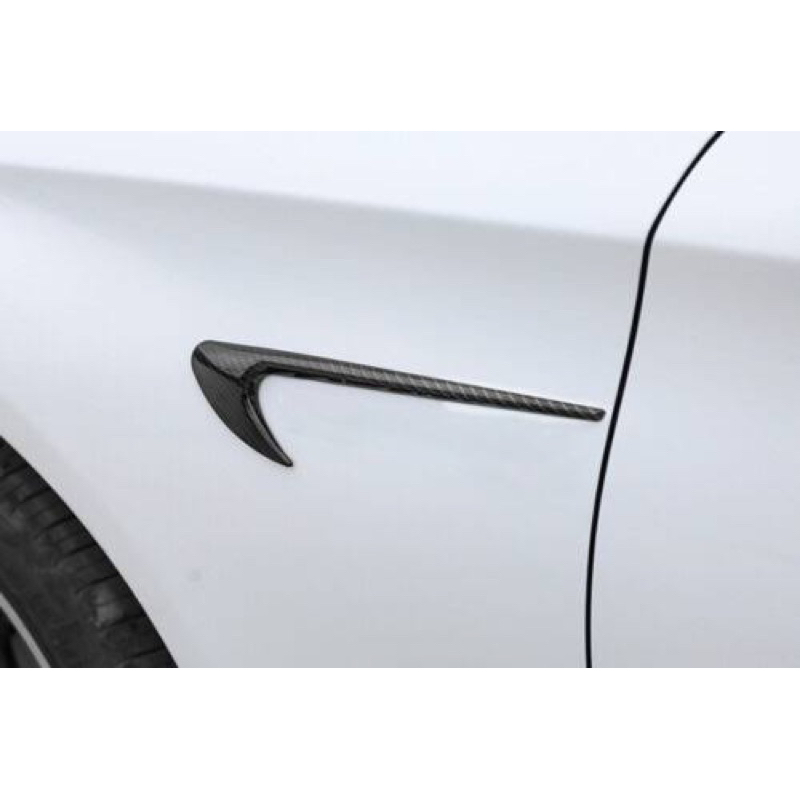 2PC CAR SIDE FENDER TRIM CARBON UNIVERSAL MERCEDES BMW TOYOTA HONDA W212 W211 W204 W213 KARBON W205 CLS AMG FIBER C E A B CLASS MERCY