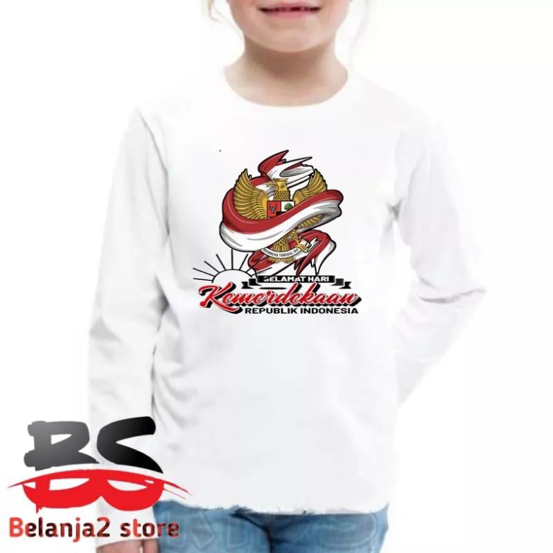 BAJU ANAK KAOS ANAK MOTIF GARUDA LENGAN PANJANG