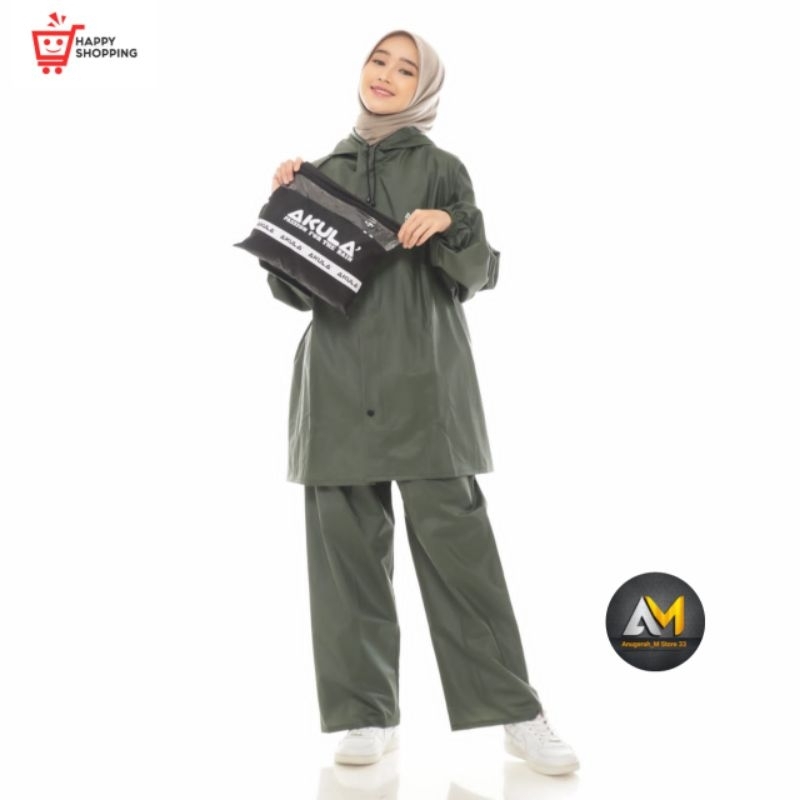 JAS HUJAN RAINCOAT, ANTI REMBES Pria Wanita BY AKULA ORIGINAL THE BEST QUALITY