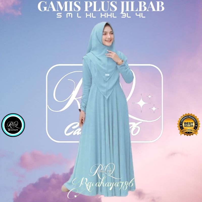 MAIYRA SYARI GAMIS SYARI PLUS KHIMAR CERUTY UKURAN S M  L XL XXL XXXL 4XL BUSUI POLOS MAXI DRESS SET MURAH KEKINIAN TERBARU SERAGAM TERMURAH BAJU PLUS JILBAB BERKUALITAS JUMBO SET PESTA TERLARIS TERBARU CANTIK