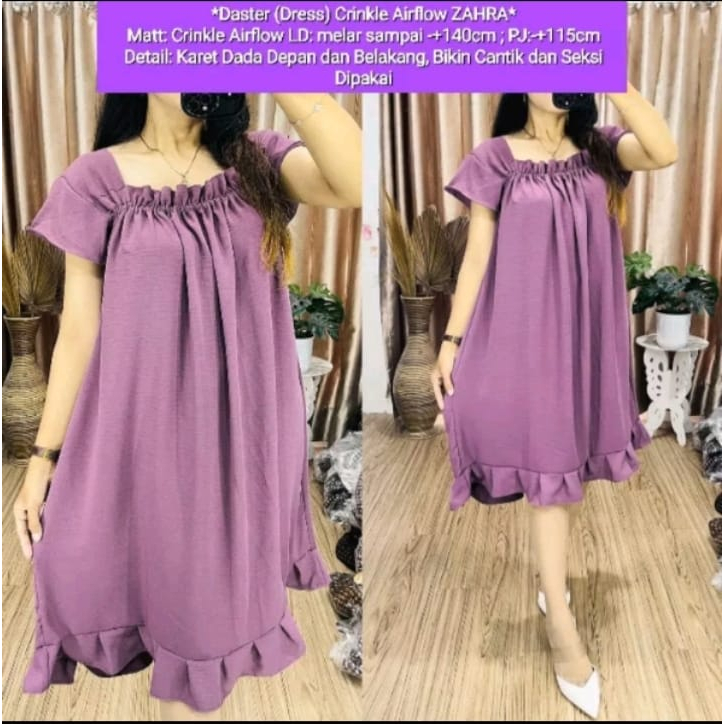 Dres fuji cringkel airflow kekinian atasan wanita terbaru daster wanita viral