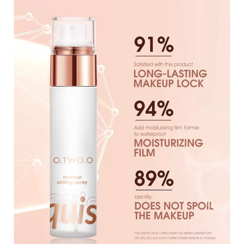 【Official Outlet】 O.TWO.O - Setting Spray Fine Mist Moisturizing Makeup Base Spray Primer Long-lasting Coverage Makeup Lock Oil Control Transferproof Natural Otwoo Original Viral BPOM