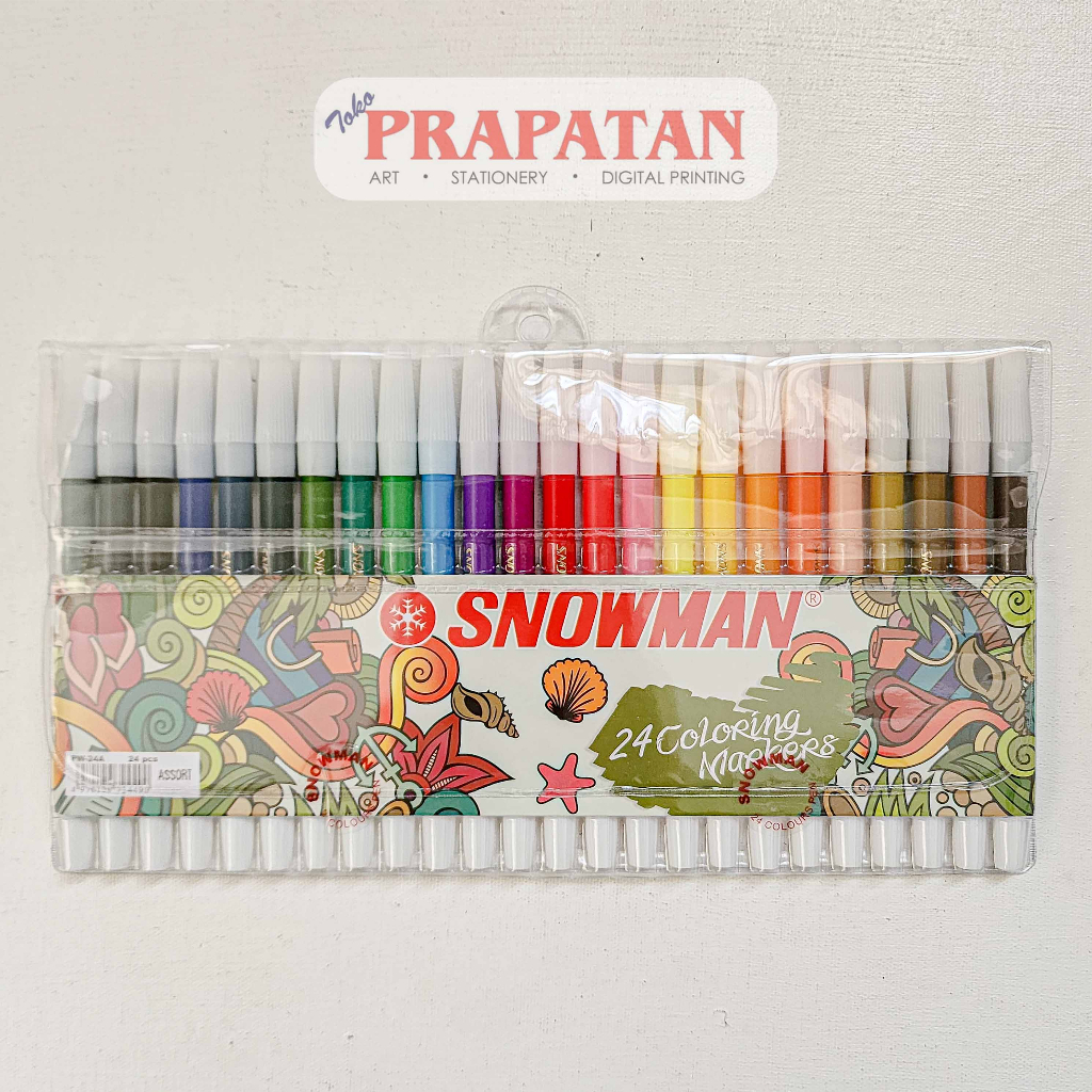 

Snowman PW-24A Color Marker Set 24c | Spidol Warna