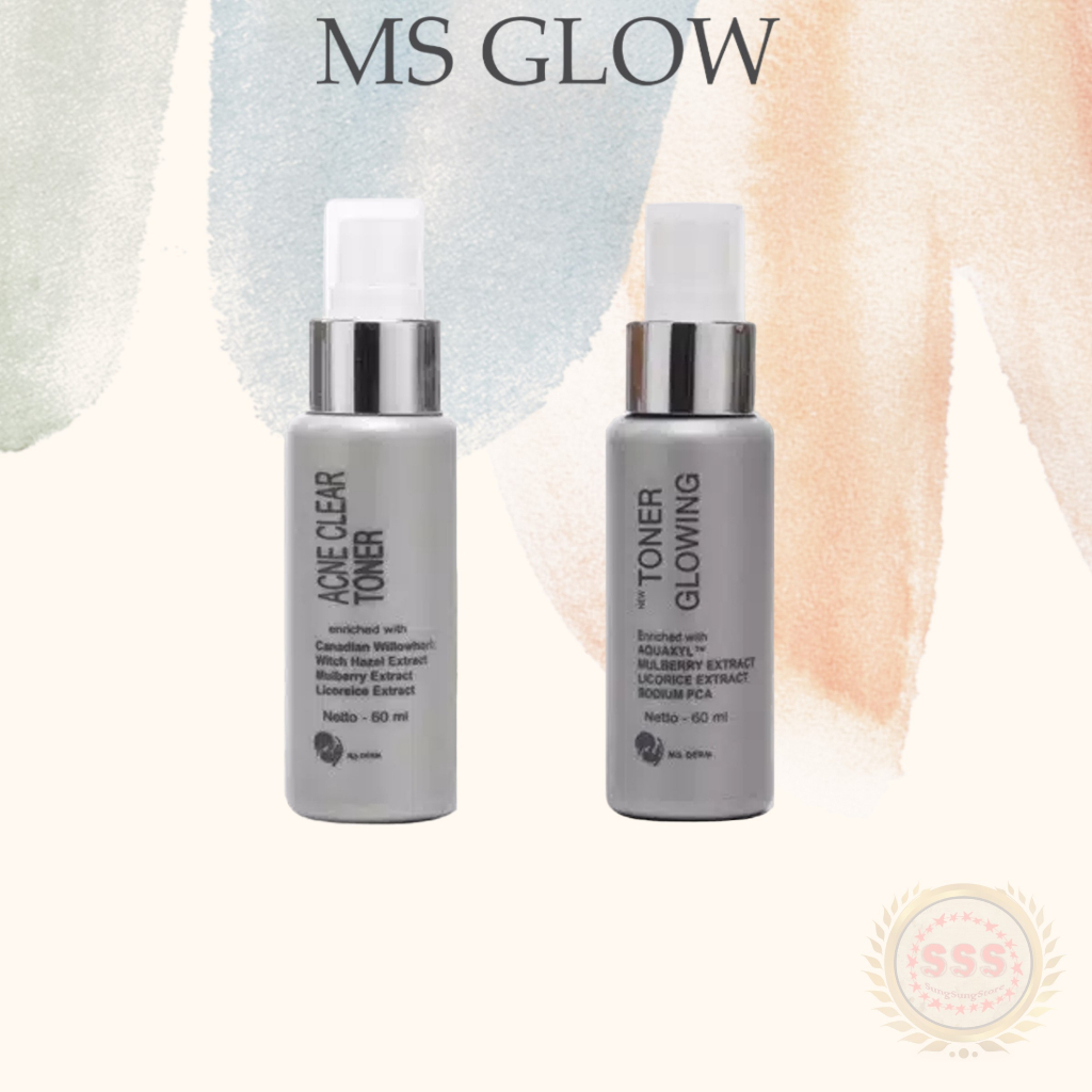 MS GLOW Toner Acne Fight Toner Glow Maker 60ml