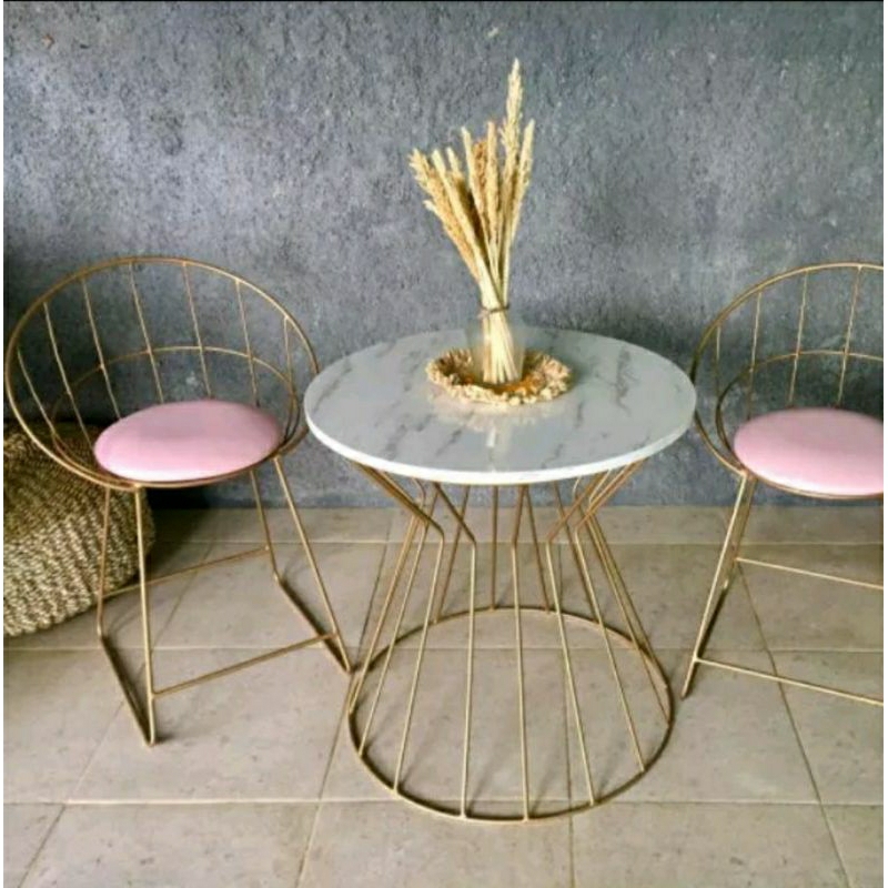 Set Meja dan Kursi keong/outdor/set meja kursi Teras depan rumah