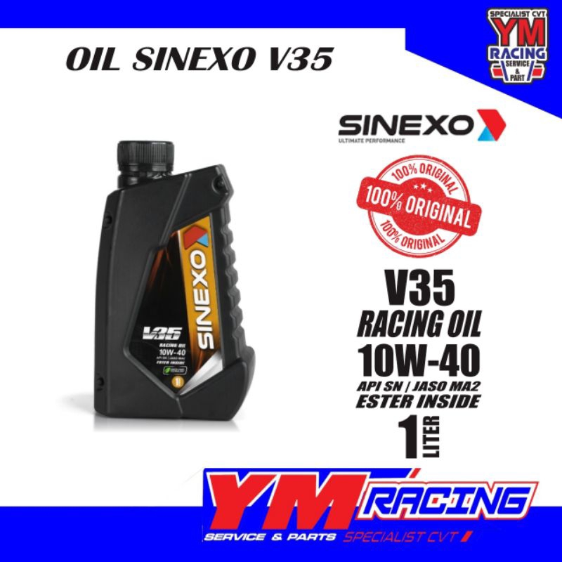 OLI SINEXO RACING V35 10W 40 1L / RACING OIL 1 LITER 10 W 40 V 35 SINEXO ( SINEXO ) OLI RACING SINEXO V35 10W40 - OLI SINEXO