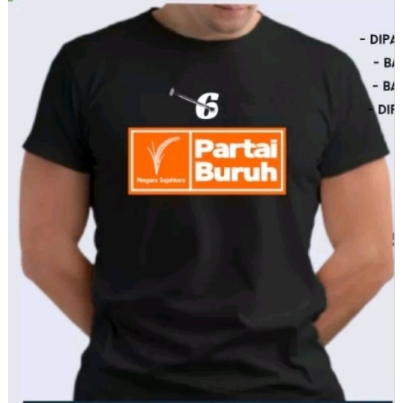 kaos PARTAI BURUH NO6. KAOS DISTRO PARTAI