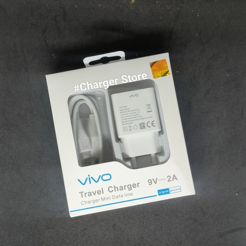 Charger Vivo Fast Charging 9V 2A Kabel Data Micro USB ORIGINAL BK0720