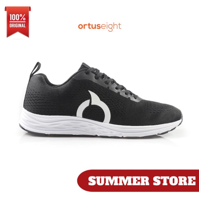 Sepatu Ortuseight Running Vector Black Original | Sepatu Running Pria Wanita Terbaru
