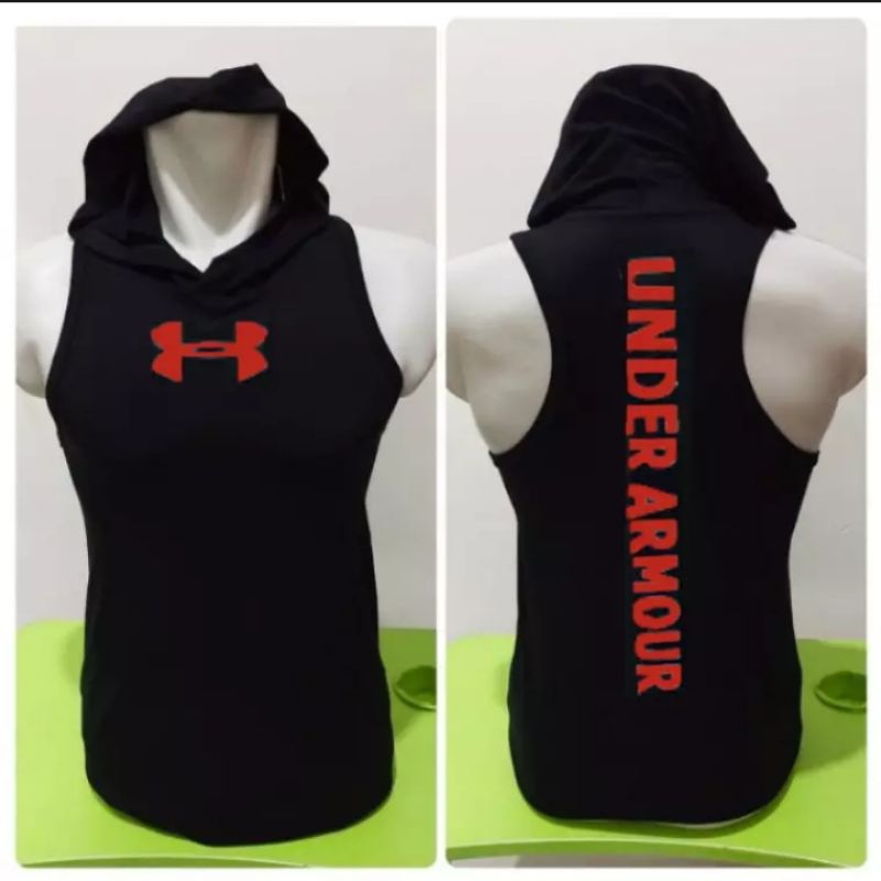 Kaos hodie serap keringat BAHAN KATUN RAYON IMPORT WARNA HITAM -Hodie gym fitness