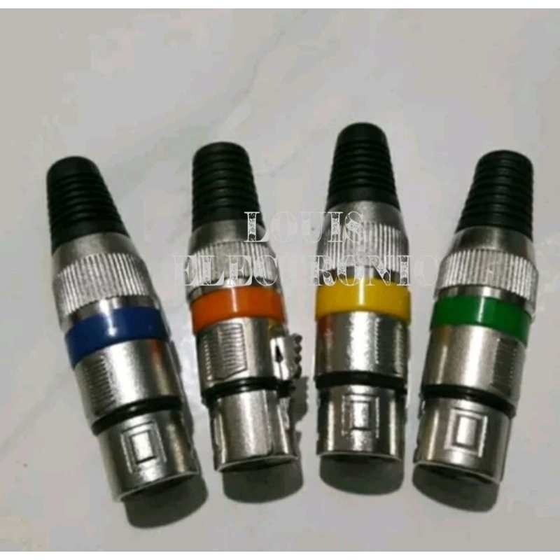 Jack Canon XLR Female Jeck Canon Betina CANARE Jek Jec XLR ( 1 Pcs )