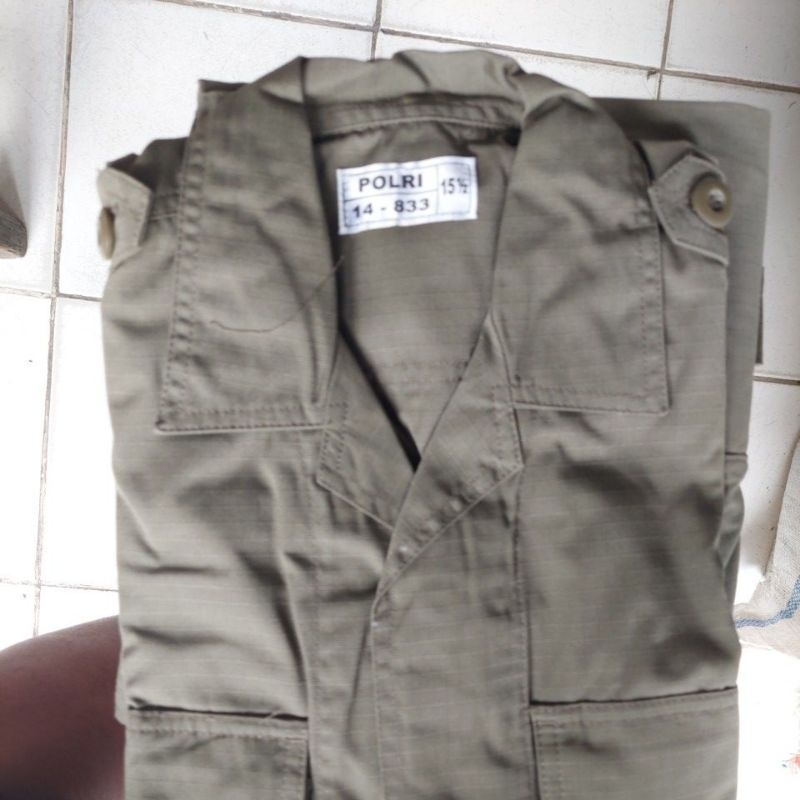 SETELAN BAJU SERAGAM PDL ijo satpol pp jatah brimob