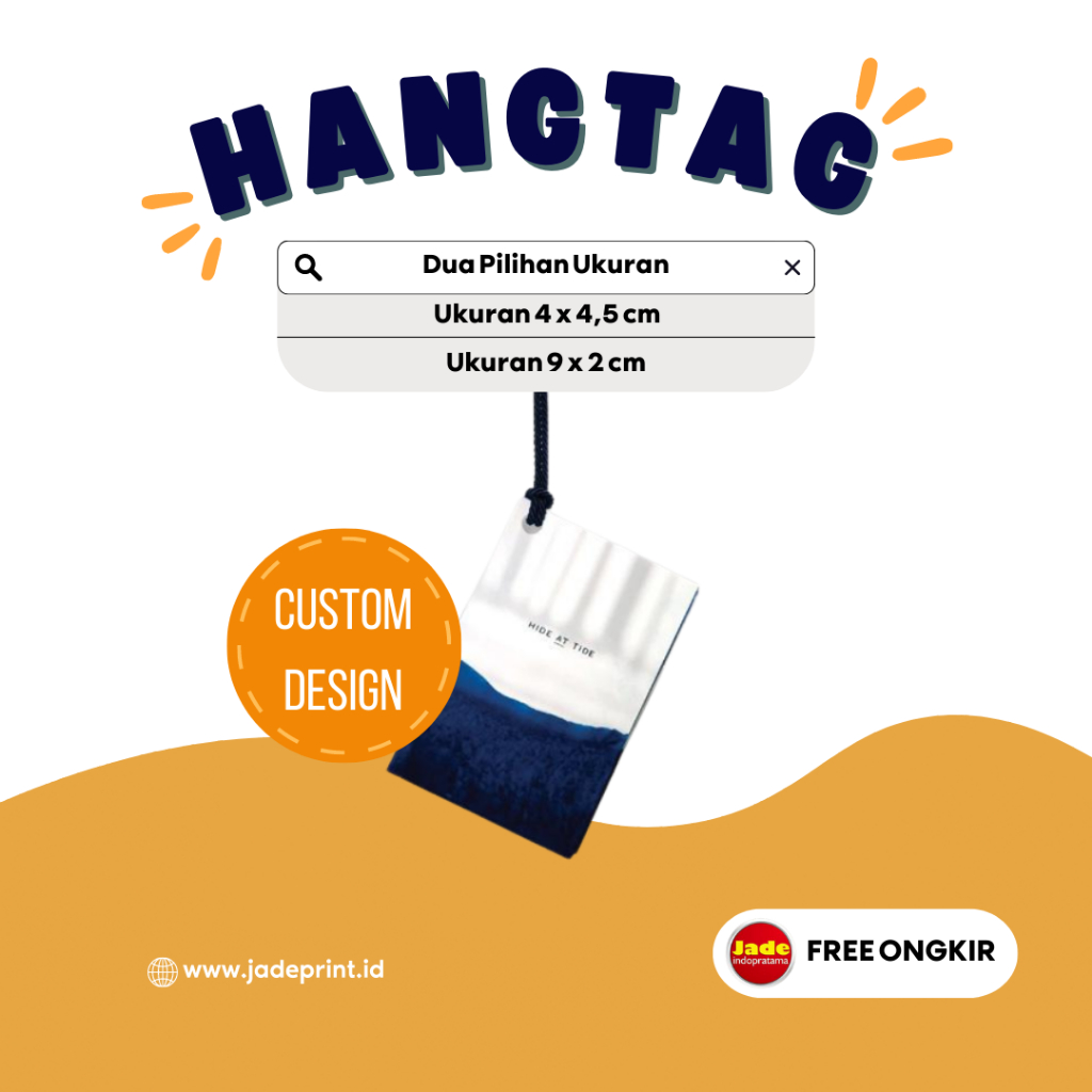 

[JADE] Hang Tag Die Cut 9 x 2 cm Hang Tag Tembus Hang Tag Custom Hang Tag Kustom Hang Tag Baju Hang Tag Thank You Hang Tag Souvenir Hang Tag Acara Hang Tag Event