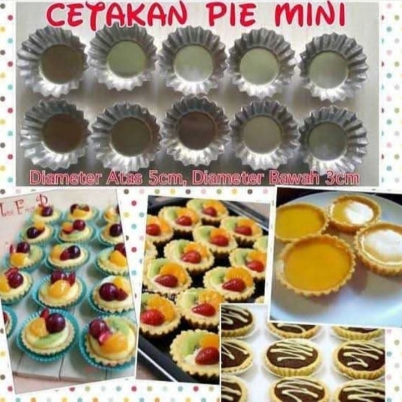 CETAKAN SUS/CETAKAN PIE SUSU/LOYANG KUE PAI SUS/KUE PIE/isi 6 PCS/