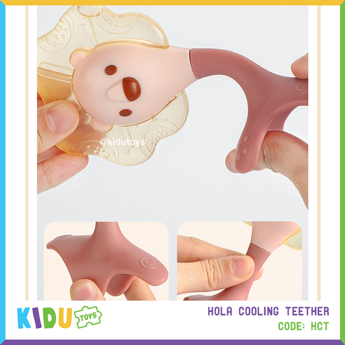Mainan Anak Gigitan Lucu  Hola Cooling Teether Karakter Deer Lion Kidu Baby