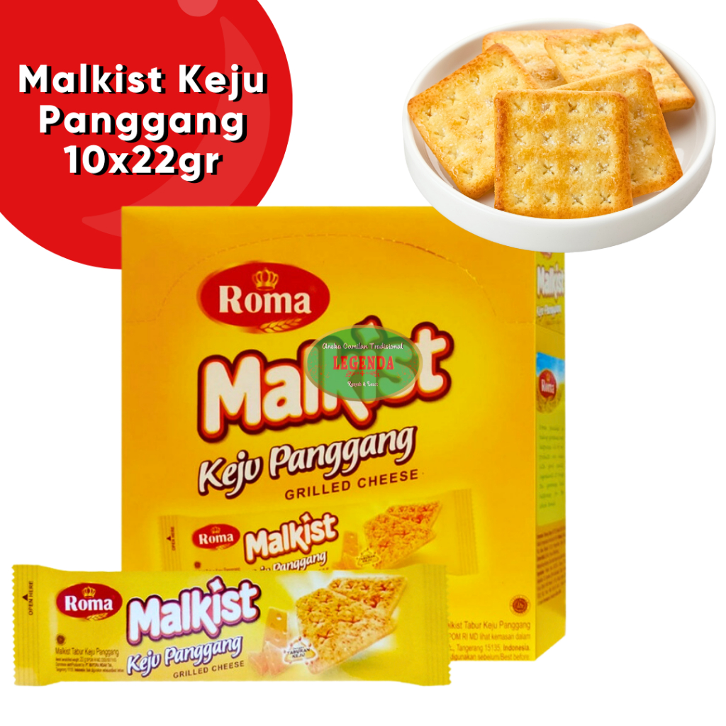 Roma Malkist Crackers Keju Panggang 220gr box