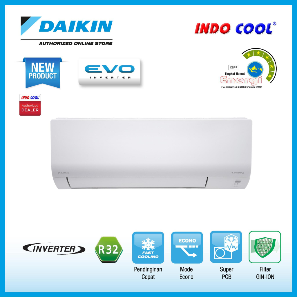 AC DAIKIN EVO INVERTER 1PK 1 PK FTKF25