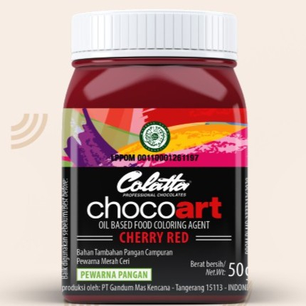 

Colatta Chocoart Cherry Red / Oil Based Food Colour - 50 Gram