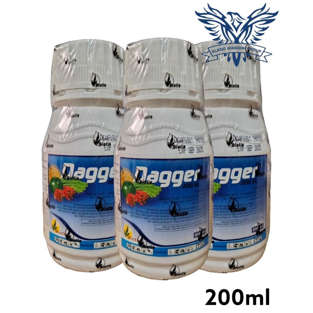 DAGGER 200SL 200 ml Insektisida Imidakloprid 200 g/l Untuk Hama Wereng Coklat Thrips Kutu Daun Biotis Agrindo