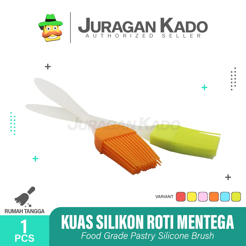 KUAS MENTEGA KUAS ROTI SILIKON CAKE BARBEQUE 16,5  X 3  CM SMALL