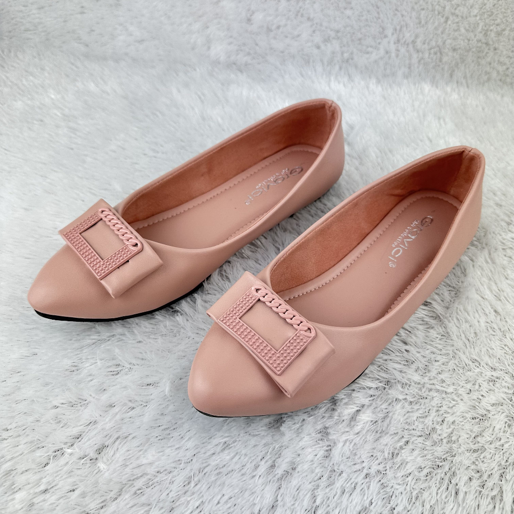 Sepatu Flat Wanita Slip On Bahan Sintetis Premium DO-01 GRAVICI